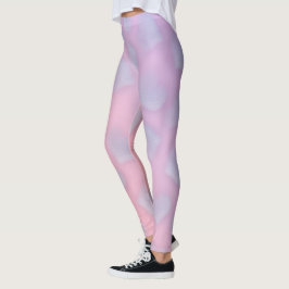 Trendig Rosa Lila Hjärta Leggings