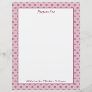 Trendig Rosa Lip Kisses Mönster Personlig