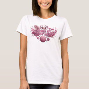 Trendig Rosa LIVAR MITT BÄSTA LIV T-Shirt Design