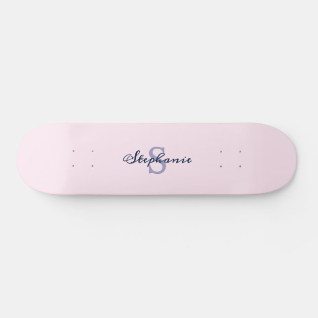 Trendig Rosa Monogram Mini Skateboard Bräda 18,5 Cm (Horz)