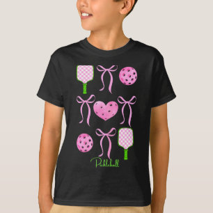 Trendig rosa pickleball-tröja tjejer älskar spela t shirt