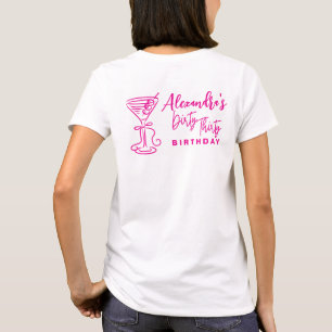Trendig Rosa Smutsiga Trettio 30-årsdag T Shirt