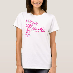 Trendig Rosa Smutsiga Trettio 30-årsdag T Shirt