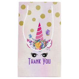 Trendig Rosa Unicorn Confetti & Flowers Tack