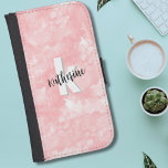 Trendig Rosa Vattenfärg - första monogram Galaxy S4 Plånbok<br><div class="desc">En mjuk vattenfärgsbakgrund i rosa ger arbetsytan en söt och contemporary monogramfodral med initialer och namn. Monogrammets svartvitt färg-palett, som består av rent modernt typsnitt blandat med ett skriptteckensnitt, visar ett enkelt än roligt-tecken. Om du vill använda ditt första eller sista namn är upp till dig hur du vill sten...</div>