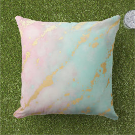 Trendig rosablush mint guld lyx kollektion kudde