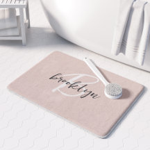 Trendig rosagrå monogramnamn