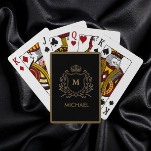 Trendig Royal Krona Emblem Monogram Casinokort