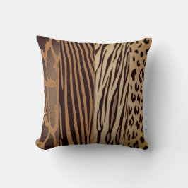 Trendig Rustic Animal Prated Zebra Rand Pillow Kudde