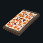 Trendig Rustic Blommönster Monogram Business<br><div class="desc">Utformningen har trendig av modernt blommönster som kan anpassas med ett första val på ett monogram.</div>