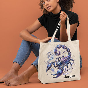 Trendig Scorpio Watercolor Zodiac Design Tygkasse