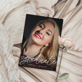 Trendig Script 2 Photo Studenten-meddelande Vykort