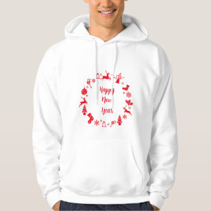 Trendig Script Gott nytt år Hoody - tröjor Hoodie