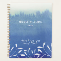 Trendig Seafoam Blue Ombre Watercolor