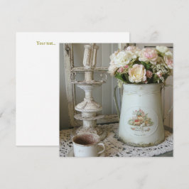 Trendig Shabby chic-fotografi White ja-blommigt