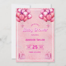 Trendig Shock rosa Barbiedoll Baby Shower