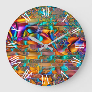 Trendig Silke Wall Art Dream Large Clock Stor Klocka