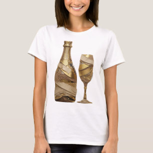 Trendig Silver ABSTRAKT KONST Konstnärligt Motiv T Shirt