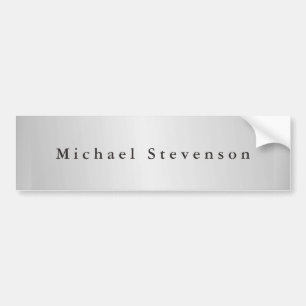 Trendig Silver Grått Modern Professionell Bildekal