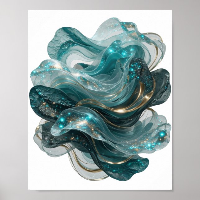 Trendig Silver UNIVERSE Poster (Framsidan)