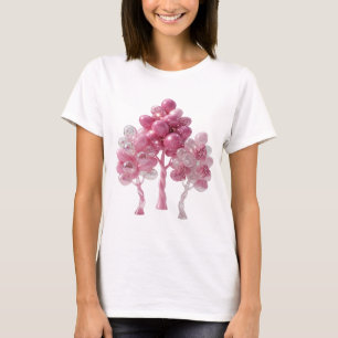 Trendig silverballongsträddekoration 3D textkonst T Shirt