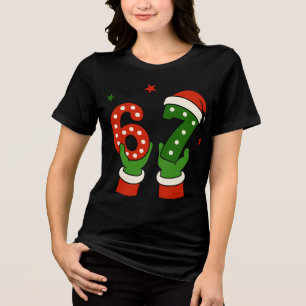 Trendig "Six Seven" Pepparkaka Jul T Shirt