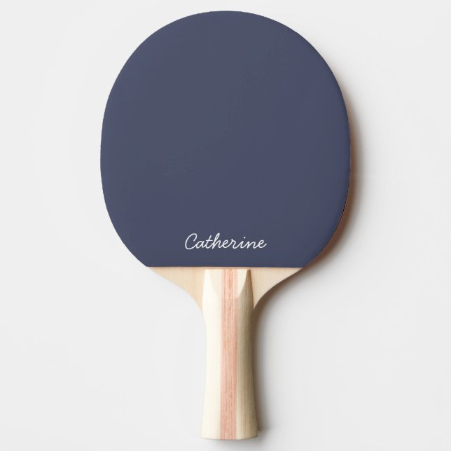 Trendig Skifferblå Grå Anpassad Ping Pong Paddle Pingisracket (Framsidan)