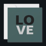 Trendig skiffergrå bakgrund Kärlek Bröllop<br><div class="desc">Du kan enkelt ändra typsnitt och färger. Du kan också lägga till din logotyp och bakgrundsbilden som du vill.</div>