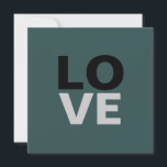 Trendig skiffergrå bakgrund Kärlek Bröllop<br><div class="desc">Du kan enkelt ändra typsnitt och färger. Du kan också lägga till din logotyp och bakgrundsbilden som du vill.</div>