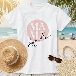Trendig skräddarsydd MAMA Penskiftsstil Namn Typog T Shirt