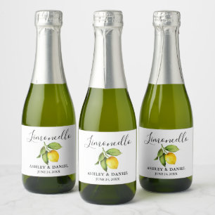 Trendig-skript Limoncello Lemon Small Flaska-etike