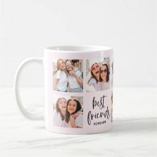Trendig-skript på Bästa vänner för multifoto Kaffemugg