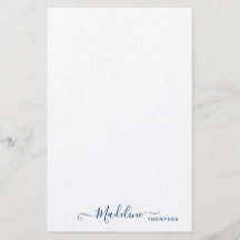 Trendig Snyggt - blå skripttypografi för marin 