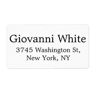 Trendig Snyggt Black & White PlaElegant Modern Fraktsedel