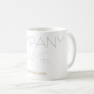 Trendig Snyggt Company Namn Kaffemugg