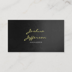 Trendig Snyggt Grått Mönster Script Manager Visitkort