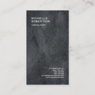 Trendig Snyggt Grått Struktur-minimalistisk modern Visitkort