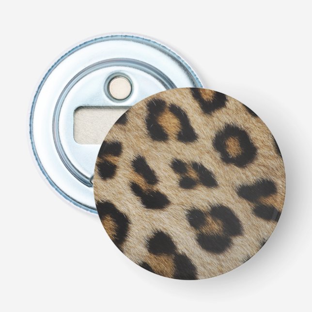 Trendig snyggt leopard päls tryckt djur mönster flasköppnare (Framsidan)