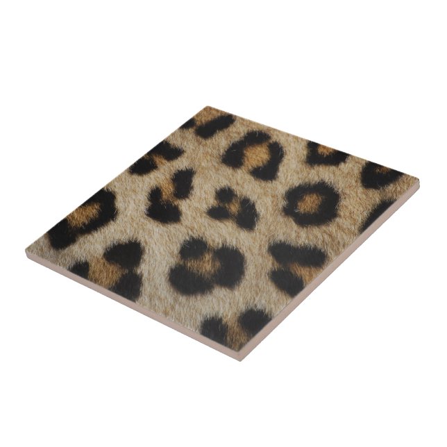 Trendig snyggt leopard päls tryckt djur mönster kakelplatta (Sidan)