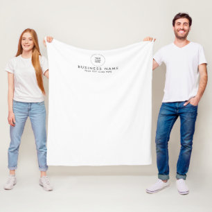 Trendig Snyggt Modern Simple Business Company Logo Fleecefilt