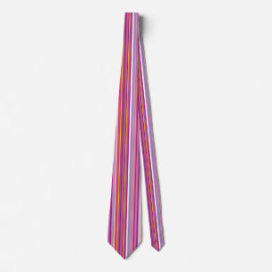 Trendig Snyggt Shock rosa Lila Rand Mönster Slips