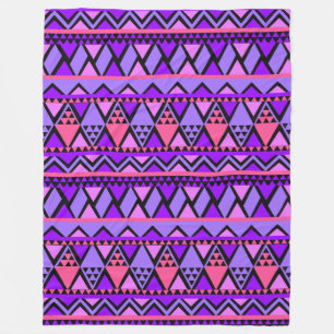 Trendig Snyggt Tribal Geometric Mönster Fleecefilt