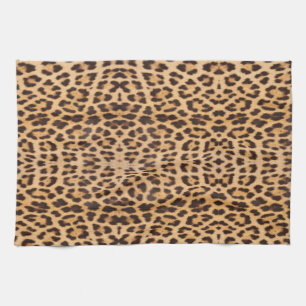 trendig snyggt vild safari mode leopard print kökshandduk