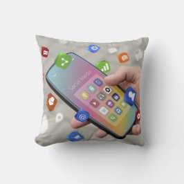 Trendig Social Media Design Kudde