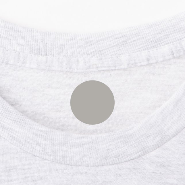 Trendig Soft Grått-Beige - etikett (Påsatt)