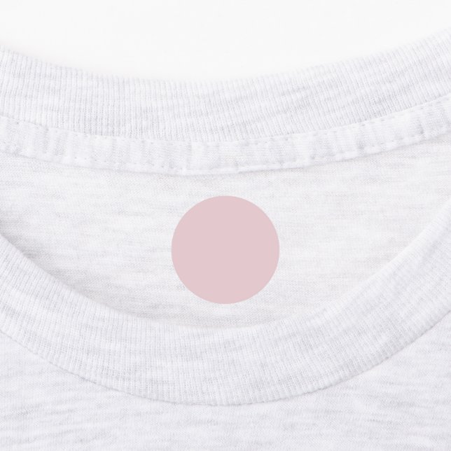 Trendig Soft Pastel Rosa - Etikett (Påsatt)