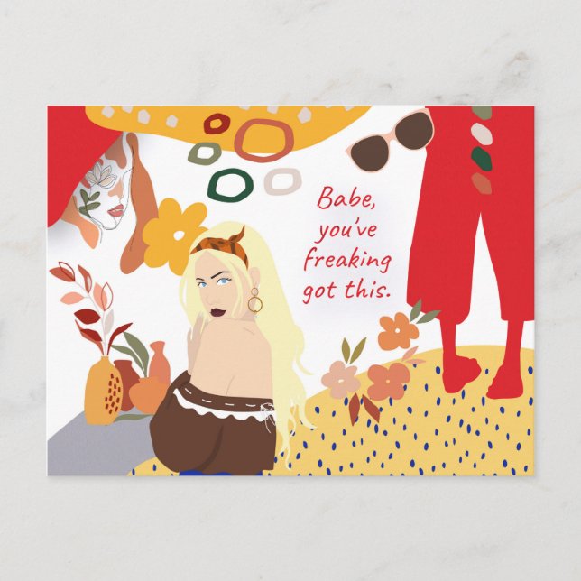 Trendig som uppmuntrar dig att citera Harna den hä Vykort (Framsida)