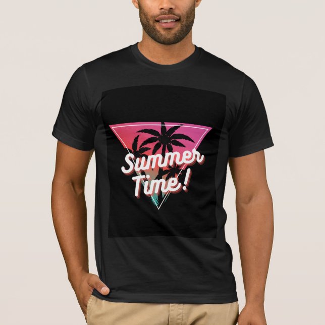 Trendig sommar-T-shirt för män T Shirt (Framsida)