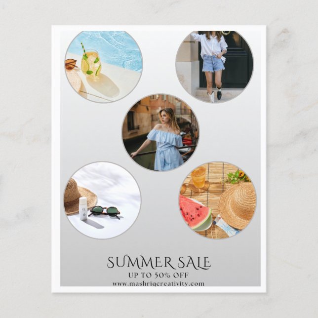 Trendig sommarrea Livsstilsbutik Flyer (Framsidan)