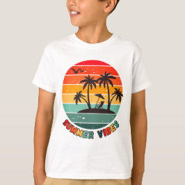 trendig "sommarstämning" t-shirt